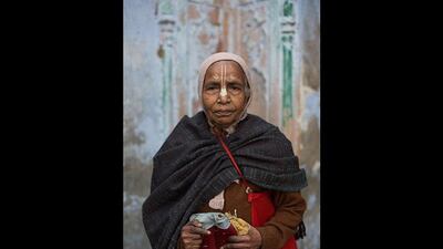 Subhashi Sarkar, 83. Sarkar has lived at the ashram for 17 years.