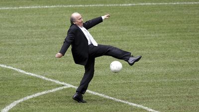 Fifa’s new president Gianni Infantino faces the mountainous task of reforming and uniting world football, with a pile of crises from the scandal-ridden Sepp Blatter (pictured) era needing urgent action. (AP Photo/Diether Endlicher, File)