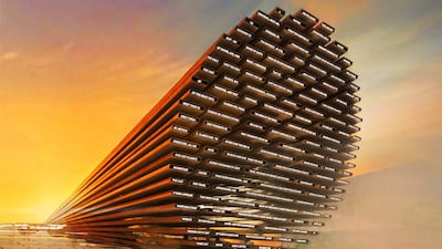 A rendering of the UK pavilion at Expo 2020 Dubai. Courtesy of the UK’s Department for International Trade © Es Devlin