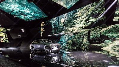 The new Mercedes-Benz EQC at its launch in Stockholm. Daimler AG