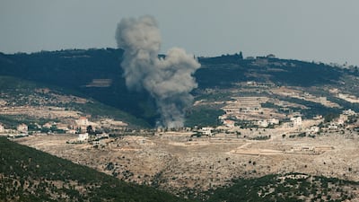 Smoke rises on the Lebanese side of the border between Israel and Lebanon after an Israeli air strike on Saturday. Reuters