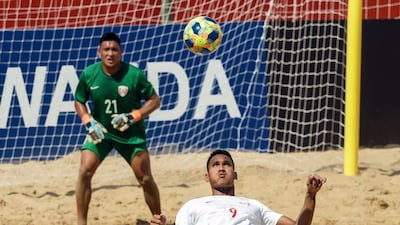 Alvin Tehau of Tahiti attempts a bicycle kick. EPA