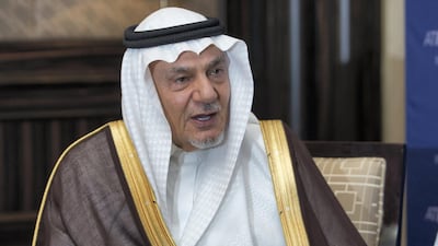 Prince Turki Al Faisal in Abu Dhabi. The National