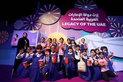 The vibrant and energetic spirit of Expo 2020 Dubai was on show at the mascot launch event held at Dubai World Trade Centre. Chris Whiteoak / The National