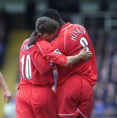 Emile Heskey, right, is a former Liverpool and England teammate of Michael Owen. Getty Images