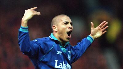 Nottingham Forest - Stan Collymore (1994/95) 22 goals in 37 games. Allsport