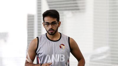 Rahul Bhatia trains with the UAE national team at the ICC Academy in Dubai ahead of the trip to Malaysia for the Asia Cup Qualifier. Satish Kumar for The National