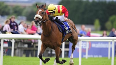 Colin Keane on his way to a big win with Brendan Brackan in the Topaz Mile in July. Healy Racing / Racingfotos.com