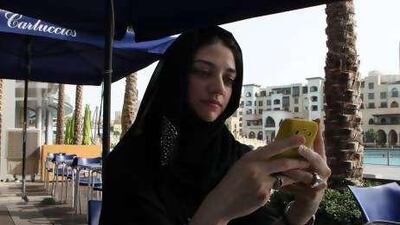 Fatema Kazim uses her BlackBerry to keep in touch with her husband when he is overseas.
