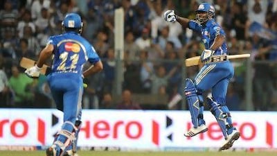 Dwayne Smith hit 24 runs off just nine balls to lead Mumbai Indians to an unlikely win over Chennai Super Kings last night. Rajanish Kakade / AP Photo