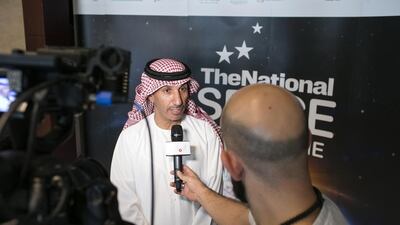 Dr Mohammed Al Ahbabi, Director General of the UAE Space Agency at the launch of The National Space Programme in Abu Dhabi. Silvia Razgova for The National