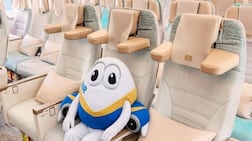 Ryanair poked fun at Emirates new U-Dream Headrest. Photo: Ryanair / X