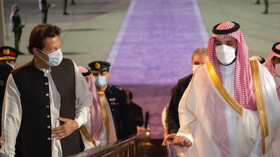 Pakistan's Prime Minister Imran Khan began a three-day visit to Saudi Arabia on Friday, May 7. Saudi Press Agency