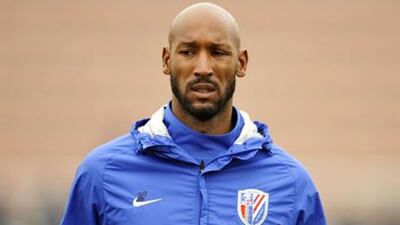 Shanghai Shenhua forward Nicolas Anelka.
