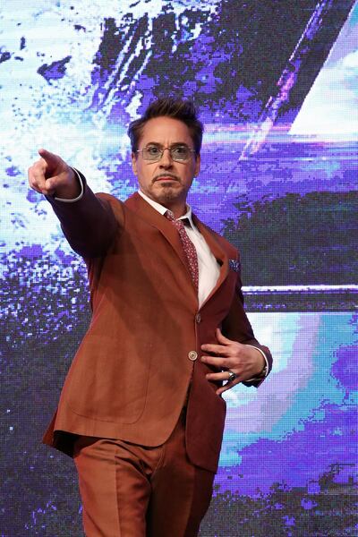 Robert Downey, Jr has been awarded a star on the Dubai Walk of Fame. Getty Images