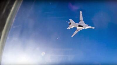 Russia has launched two waves of air strikes from near the Iranian city of Hamadan. Russian Defence Ministry Press Service photo via AP