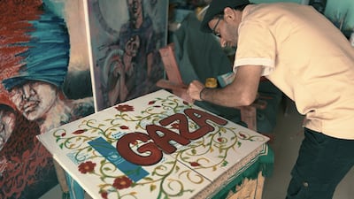 Ahmed Muhanna in his studio in 2025. Photo: WFP