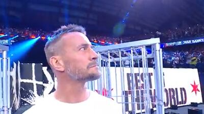 CM Punk made a surprise appearance. Photo: WWE