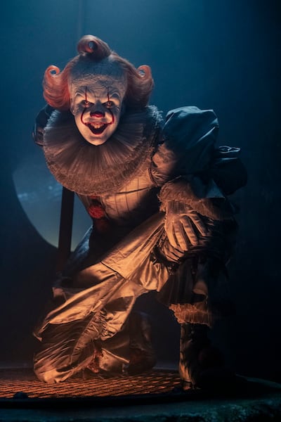 Bill Skarsgard returns as Pennywise the Clown in It: Welcome to Derry. Photo: HBO