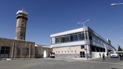 Sanaa International Airport, with the control tower on the left. AFP
