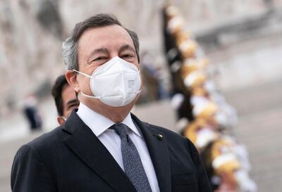Italian Prime Minister Mario Draghi. EPA