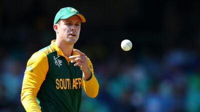 AB de Villiers has scored 417 runs in seven matches for South Africa at the 2015 Cricket World Cup, fourth most in the tournament. Rick Rycroft / AP / March 18, 2015