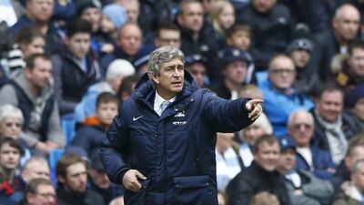 Manuel Pellegrini has guided Manchester City to 22 wins, four draws and five losses in the Premier League this season. Darren Staples / Reuters
