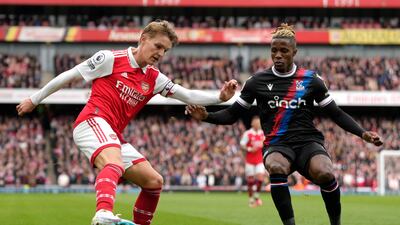 Martin Odegaard 7: Went close with a left-footed shot in 18th minute. Should have got his name on the scoresheet with a shot that went agonisingly wide just before break. AP