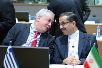 The visitors included Peiman Seadat, right. Alamy