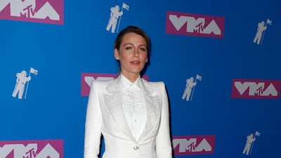 We love a pantsuit, and we love Blake Lively in Ralph & Russo couture. Photo / EPA