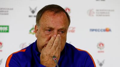 Netherlands manager Dick Advocaat made his unfortunate comments ahead of the World Cup qualifier with Belarus. Vasily Fedosenko . Reuters
