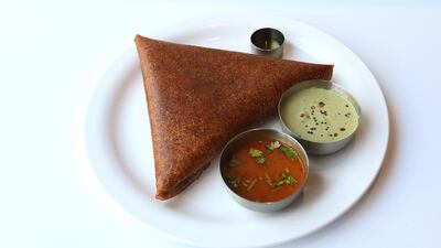 The Mavalli Tiffin Room's masala dosa is a must-try. Satish Kumar / The National