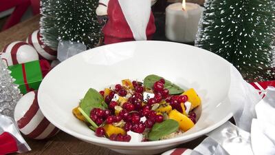 Pumpkin and cranberry quinoa salad at Circle Cafe. Courtesy Circle Cafe