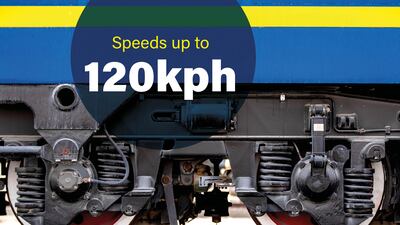 The freight trains will run up to 120kph, with each locomotive operating at 4,500 horsepower