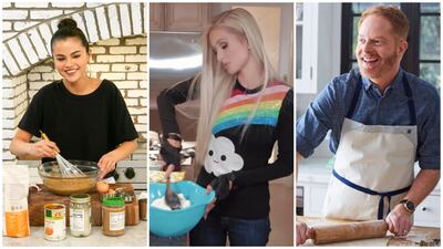 Selena Gomez, Paris Hilton and Jesse Tyler Ferguson have all cooked on camera. HBO Max, YouTube, Instagram