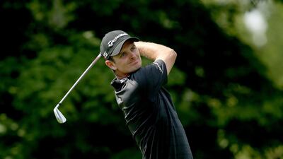 Justin Rose of England hits his tee shot on the 14th hole during the third round of The Memorial Tournament at Muirfield Village Golf Club on June 6, 2015 in Dublin, Ohio. Andy Lyons/Getty Images/AFP