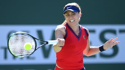 Paula Badosa returns to Victoria Azarenka. Reuters