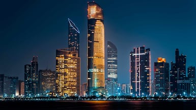 The skyline of Abu Dhabi. Population growth in the UAE capital and Dubai, alongside an influx of a large number of high-net-worth individuals, has pushed property prices and home rents up because of strong demand. Photo: Property Finder