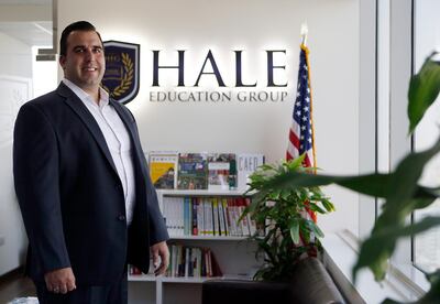 Peter Davos, founder of Hale Education Group in Dubai. Ravindranath K / The National