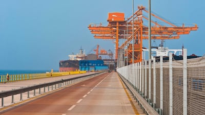 Sohar port. The company manages the port in northern Oman in partnership with the Port of Rotterdam. Alamy
