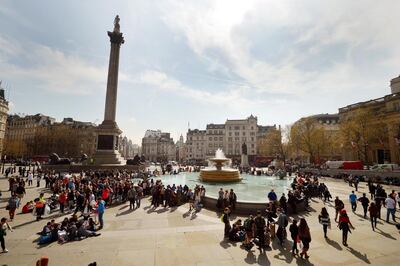 Trafalgar Square, London, is one of the capital's major tourist attractions. PA