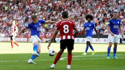 Harvey Barnes (Sheffield United v LEICESTER CITY, August 24) It took only six minutes for Barnes to settle the match in superb style. With the score at 1-1, Brendan Rodgers introduced the English winger to try to eek out a first win of the season. Barnes did that emphatically. Latched onto Caglar Soyuncu’s from a Leicester corner, he rifled a half-volley that rocketed past Dean Henderson and into the roof of the net. Reuters