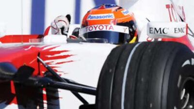 Timo Glock scored his first podium finish at the Hungaroring.