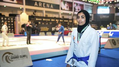 Wadima Al Yafei will compete in the adult division at the Abu Dhabi World Professional Jiu-Jitsu Championship, starting April 16. Victor Besa / The National