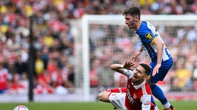 Jorginho 4: The fulcrum to Arsenal’s win at Newcastle last week, was left moaning at minor Brighton challenges this one as the visitors harried Arsenal’s midfield from start to finish. AFP