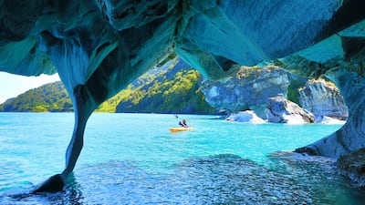 9. Marble Caves, Chile.