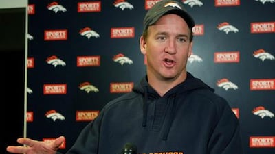 Peyton Manning's first game for the Denver Broncos will be against the Pittsburgh Steelers.