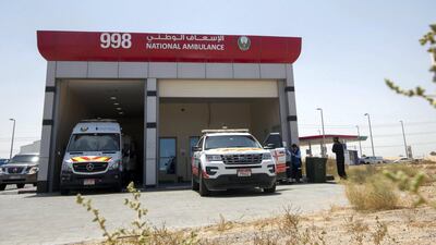 A National Ambulance centre in Ajman, one of the 50 locations over the Northern Emirates. Ruel Pableo for The National