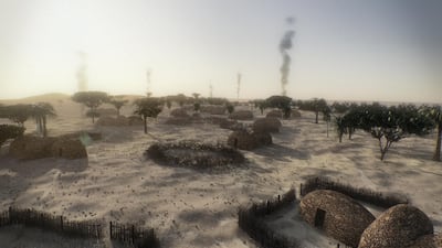 A hypothetical computer reconstruction of Marawah 8,000 years ago. Courtesy Image Nation - Abu Dhabi