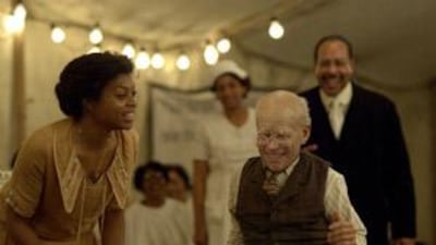 Tariji P Henson and Brad Pitt in The Curious Case of Benjamin Button.